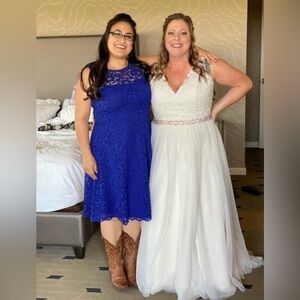 David's Bridal Lace Dress